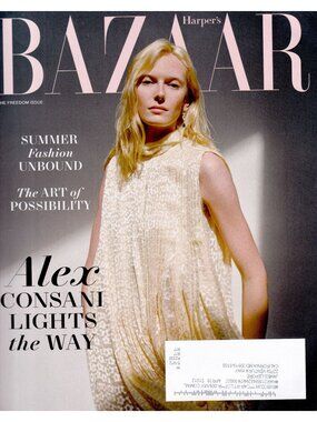 Harper's Bazaar Jun-Aug 2026 Alex Consani Cover 12-Page Feature Magazine